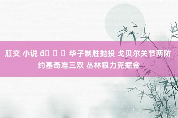 肛交 小说 🏀华子制胜抛投 戈贝尔关节两防 约基奇准三双 丛林狼力克掘金